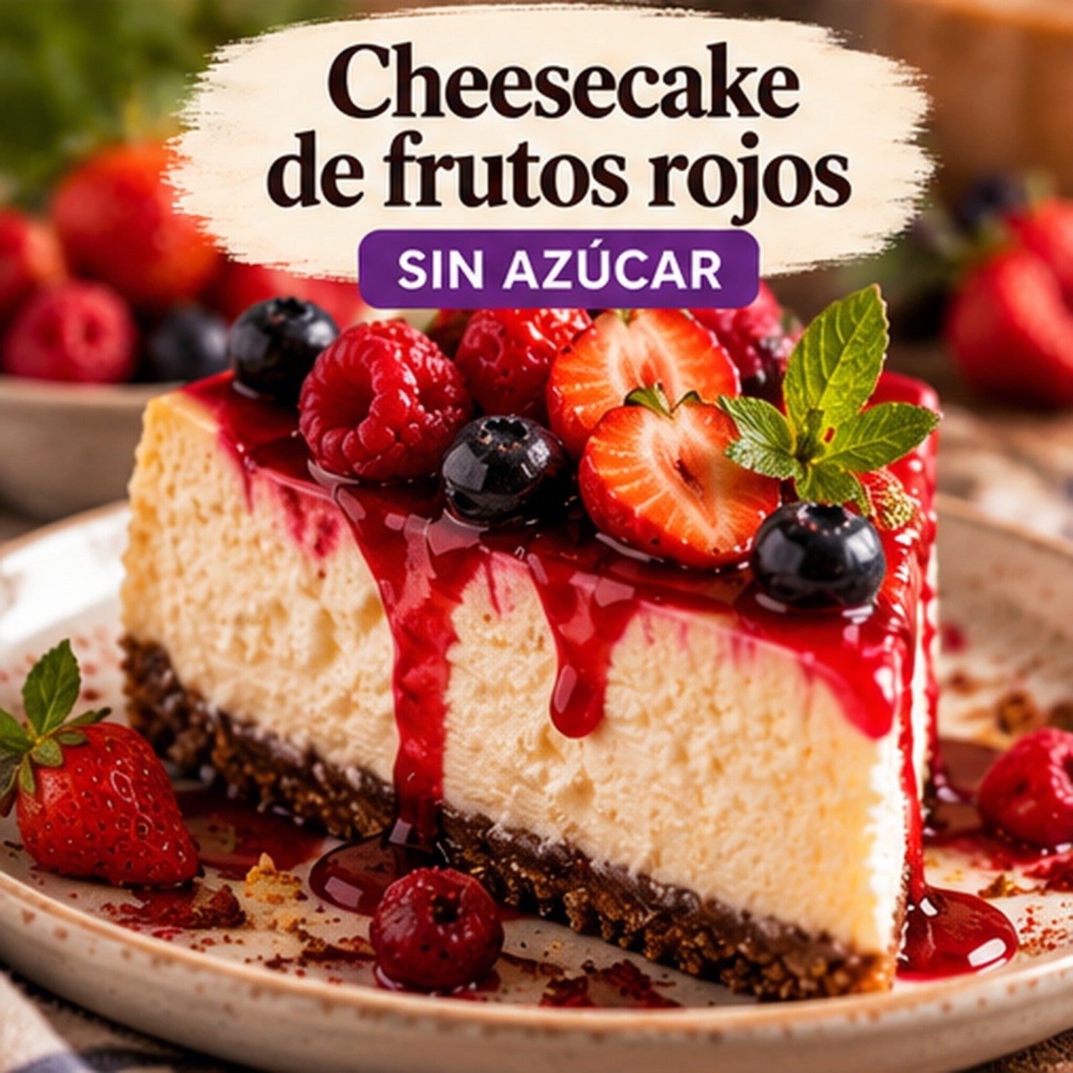 Cheesecake de frutos rojos