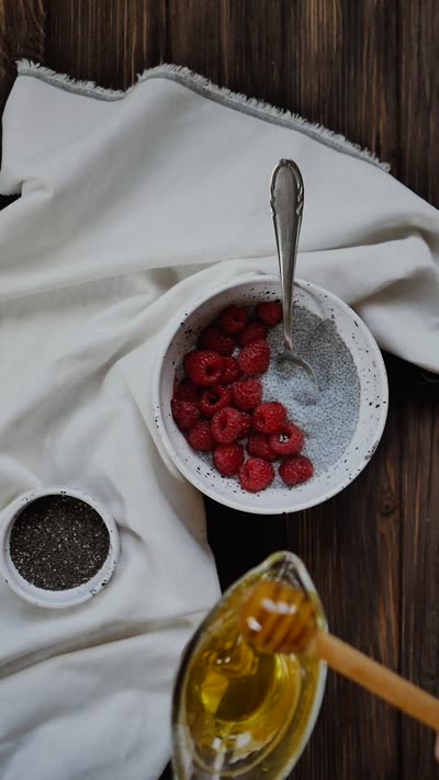 Postre de frutos rojos en vaso